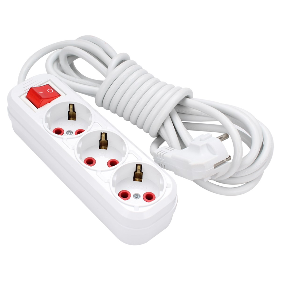 Brixgo Peru  - 3 Way Switched Grounded Group Socket 3Mt 