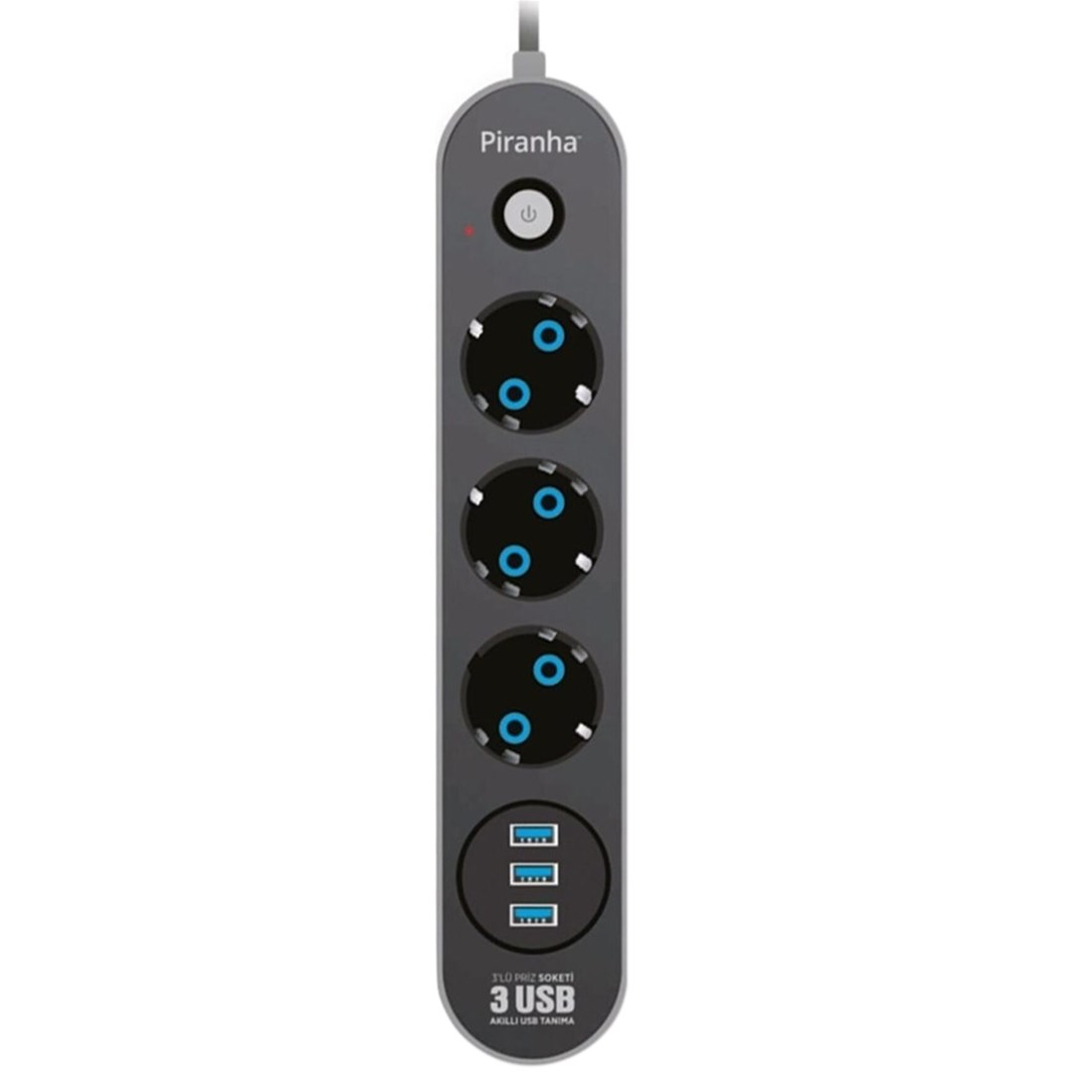 Brixgo Saudi Arabia  - 3 Way Usb Current Protected 2 Mt Socket 