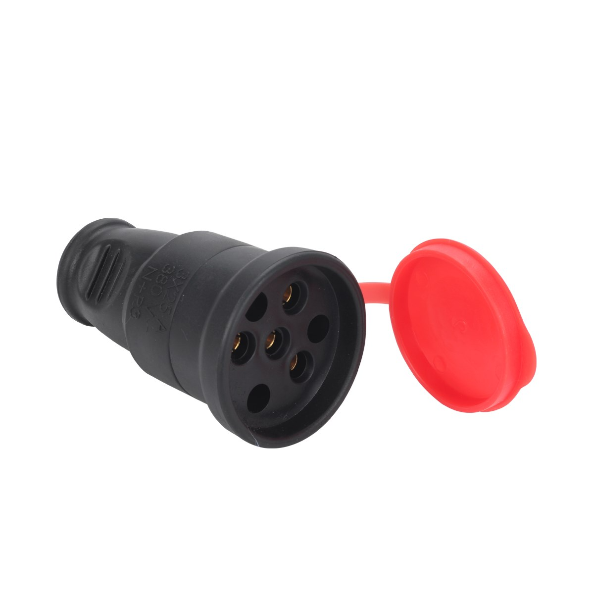 Brixgo Poland  - 3X25A Rubber Three Phase Portable Socket 