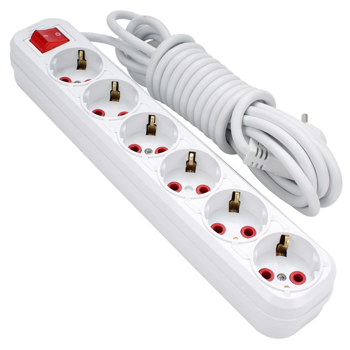 Brixgo Peru  - 6 Way Grounded Group Socket 3Mt 