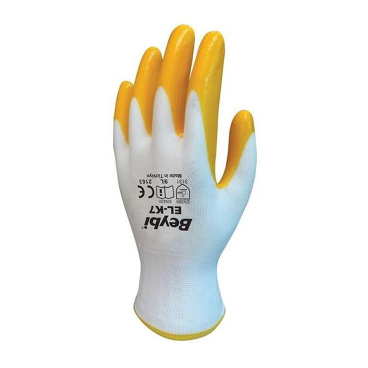 Brixgo Kazakhstan  -  Gloves Yellow-White No:10