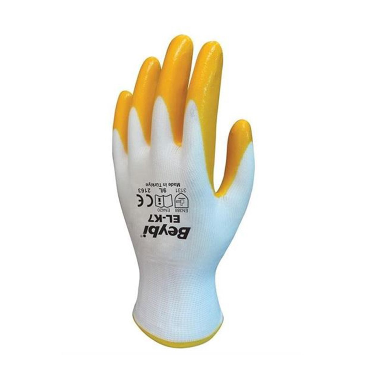 Brixgo Dominican Republic  - Gloves Yellow-White No:9