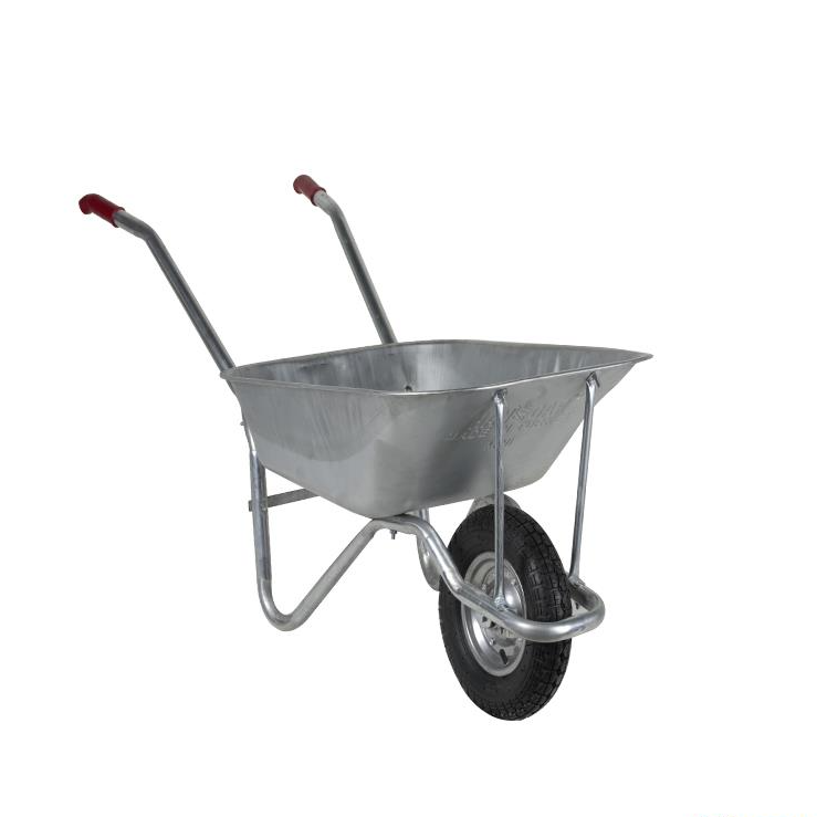 Brixgo Guernsey and Alderney  - Mini Sheet Metal Wheelbarrow -Pneumatic Wheel