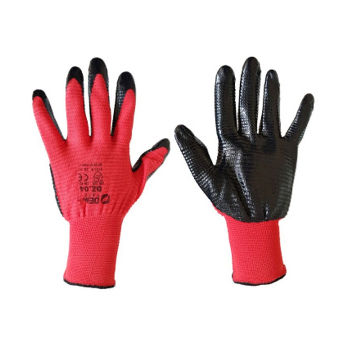 Brixgo Chile  - Nitrile Gloves Zebra Red No:10