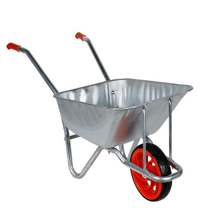 Brixgo Suriname  - Sheet Metal Wheelbarrow -Plastic Rim and Rubber Wheel