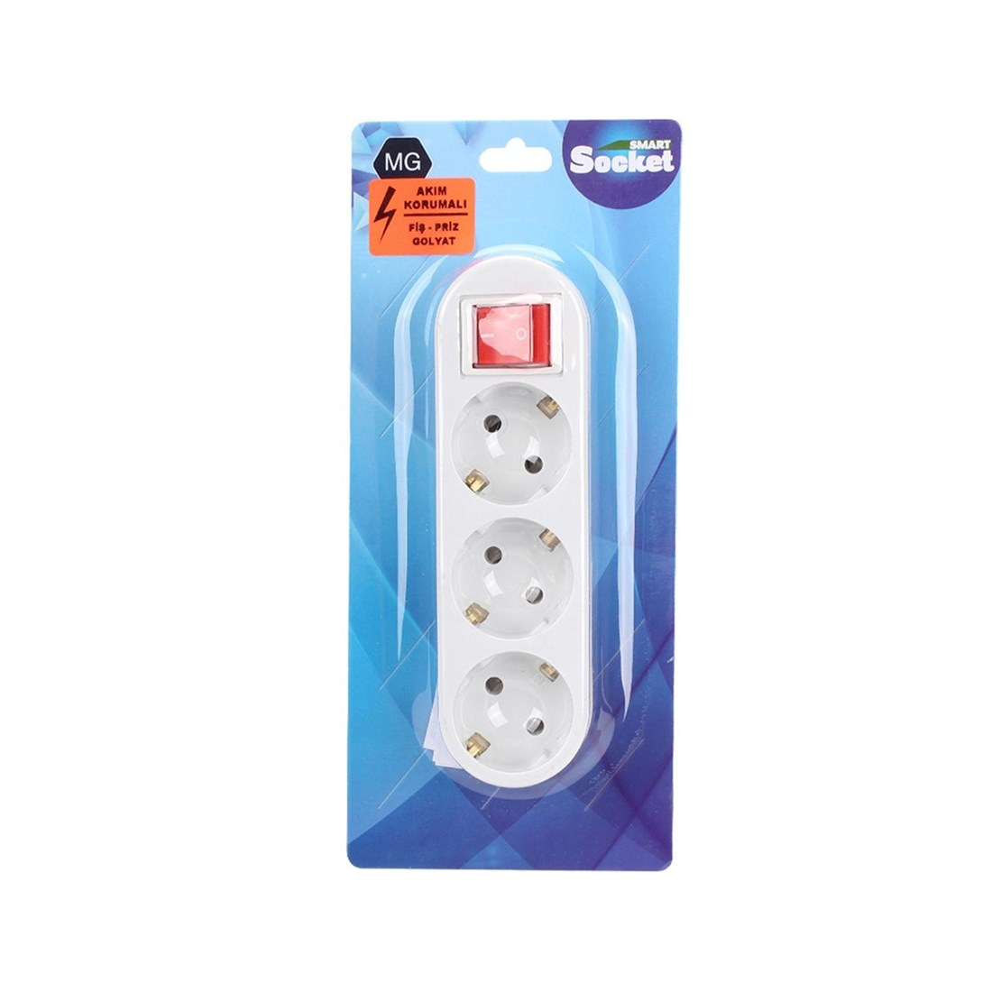 Brixgo Qatar  - Smart Socket 3 Way Goliad Switched Socket White 