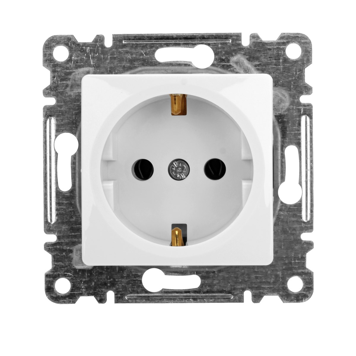 Brixgo Pakistan  - White Grounded Socket Module 